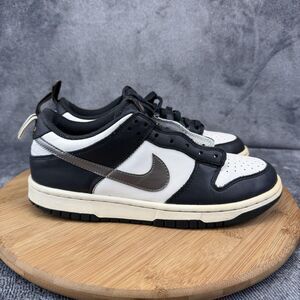 Nike Dunk Low Shoes Boys Size 6Y Black White Gold Basketball Sneakers DH9764-001